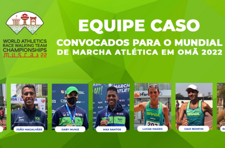 Equipe do CASO é convocada para o Mundial de Marcha Atlética de Mascate, Omã