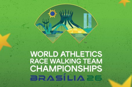 Mundial de Marcha Atlética Brasília 2026 revela logomarca com inspirações na capital e em Niemeyer