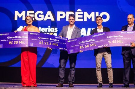 Mega Prêmio Loterias Caixa distribui R$ 225 mil para atletas e treinadores medalhistas no Mundial de Tóquio